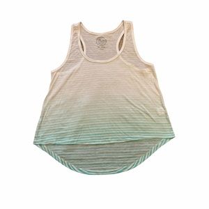 Blue/white ombré tank top